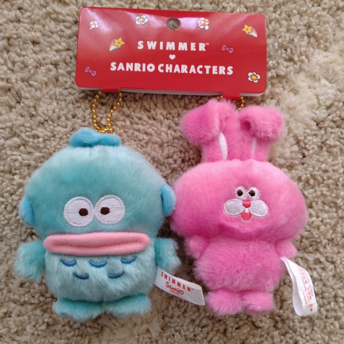 サンリオ デコラポップ マスコット ハンギョドン&ポムポムプリン サンリオ SWIMMER マスコット ハローキティ ポムポムプリン
