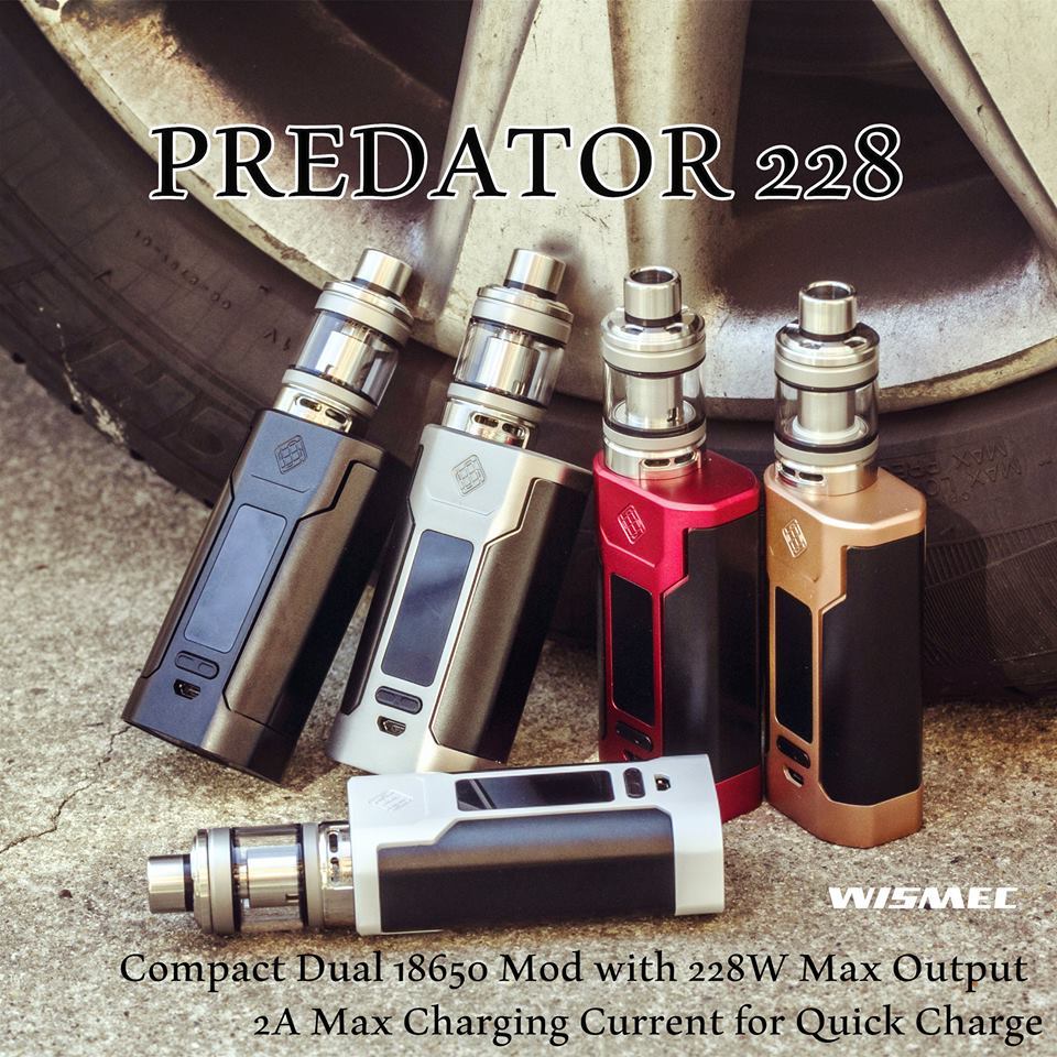 VAPE　 WISMEC PREDATOR 228 with Elabo KIT【正規品】BLACK　新品　未開封 _画像2