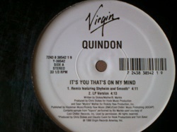R&B Quindon / It's You That's On My Mind 12インチです。_画像1