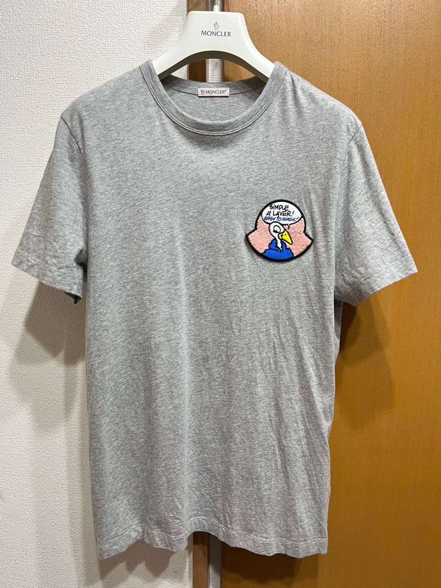 MONCLER グレー Tシャツ 美品 モンクレール Tシャツ グレー Mサイズ|Yahoo!フリマ(旧