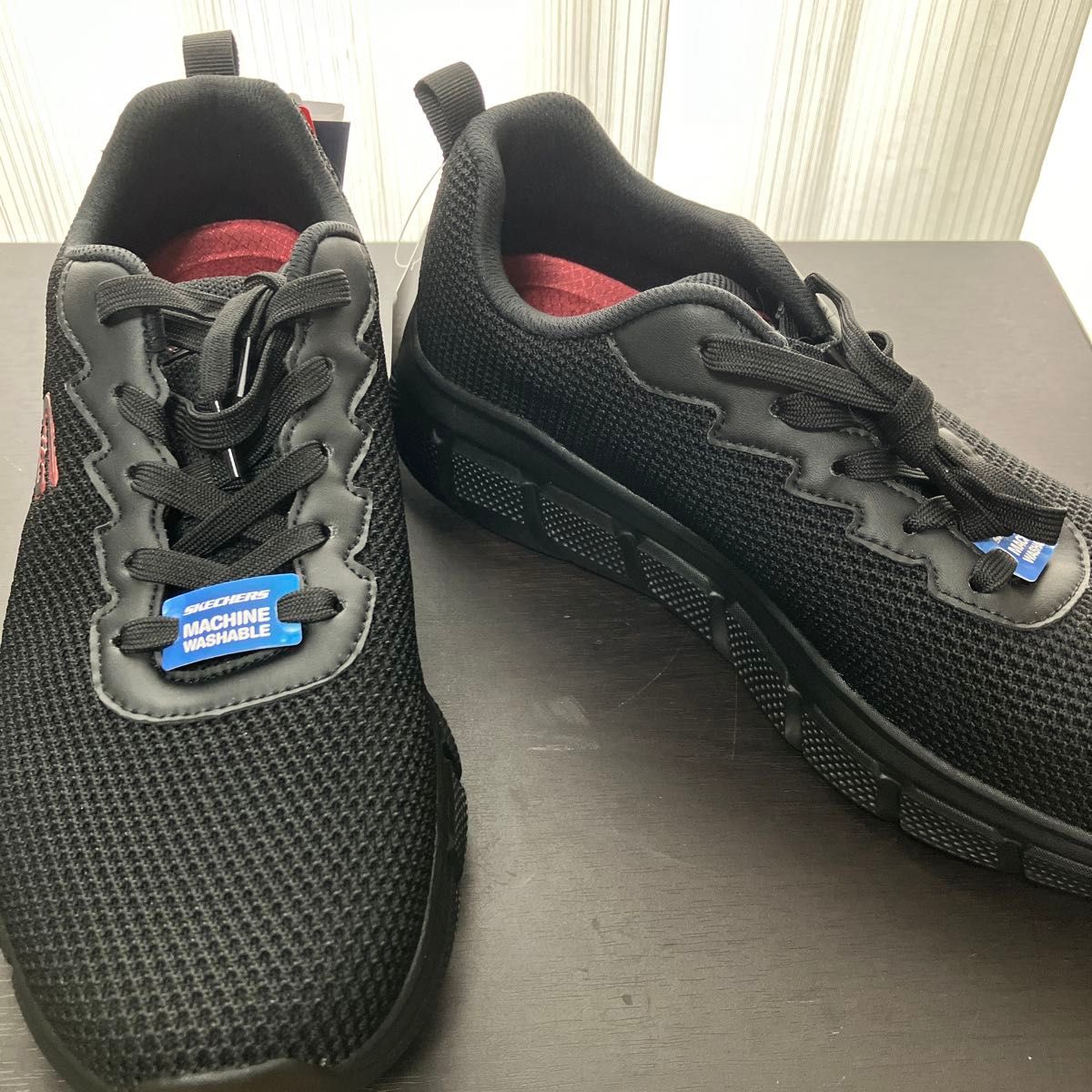 新品未使用 SKECHERS ブラックスニーカー 新品 スケッチャーズ 27 0cm スニーカー ブラック|Yahoo!フリマ