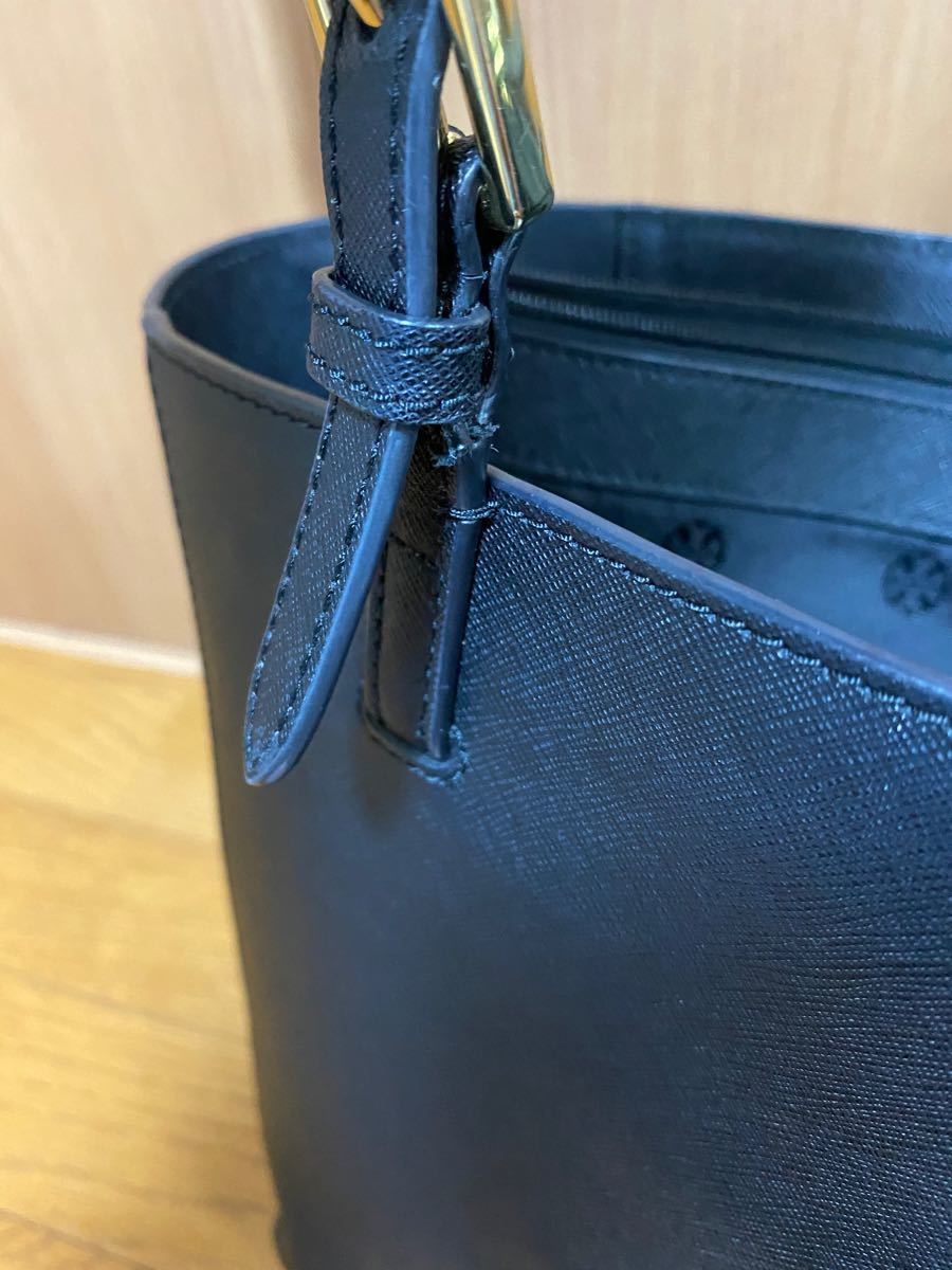 TORY BURCH トリーバーチ トートバッグ 黒 ブラックレザー就活 TORY BURCH トリーバーチ トートバッグ 黒 ブラックレザー就活
