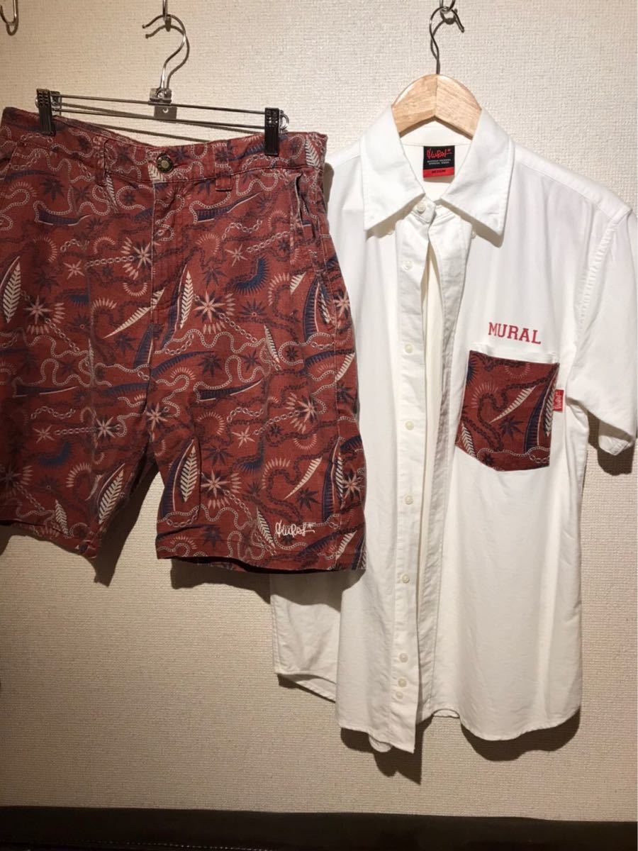 セット【MURAL(ミューラル) 】オープンシャツ&ハーフパンツ