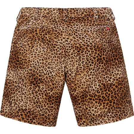 希少★新品本物【LEOPARD★32】★Velvet Work Short ベルベット ワーク ショーツ 豹柄 正規店購入 シュプリーム 限定 入手困難 Supreme19SS_画像2