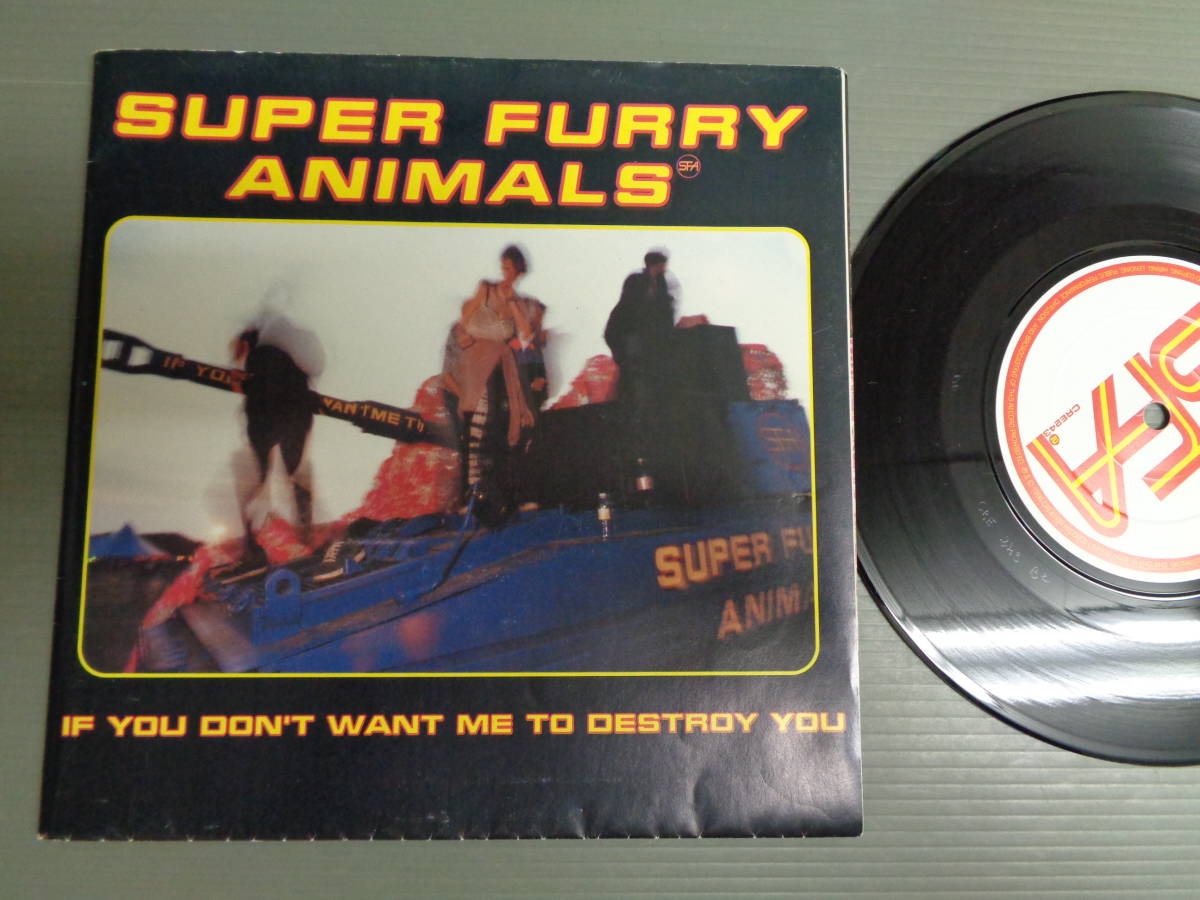 SUPER FURRY ANIMALS/IF YOU DON'T WANT ME TO DESTROY YOU★シングル　ポスタースリーブ_画像1