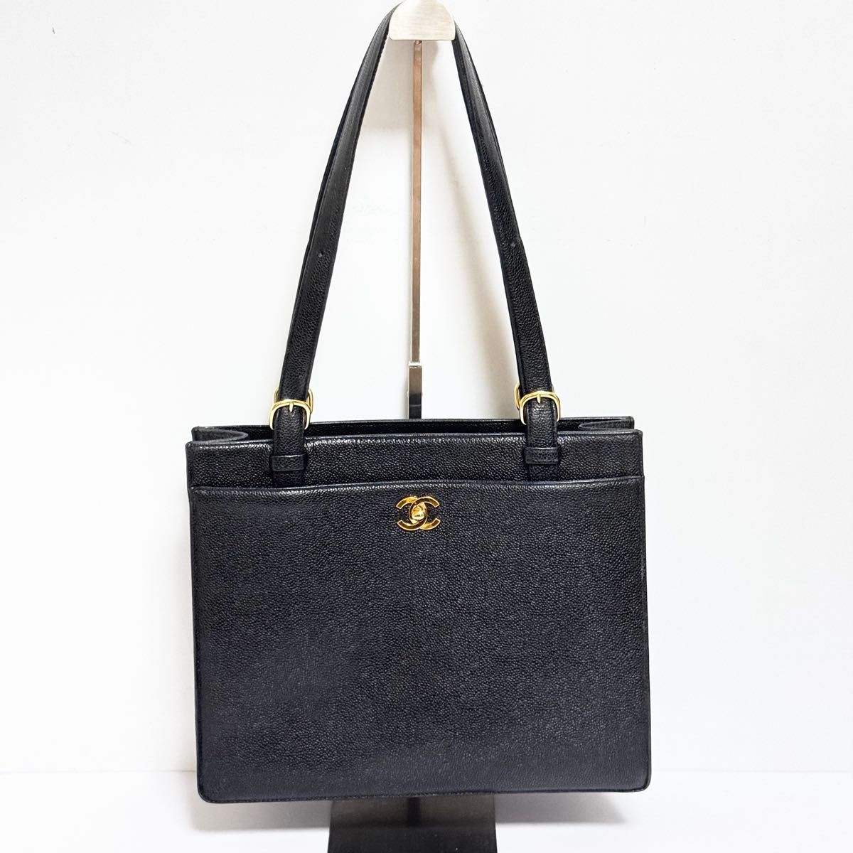 【CHANEL】 キャビアレザー トートバッグ C429 CHANEL キャビアスキン トートバッグ レザー|Yahoo!フリマ(旧