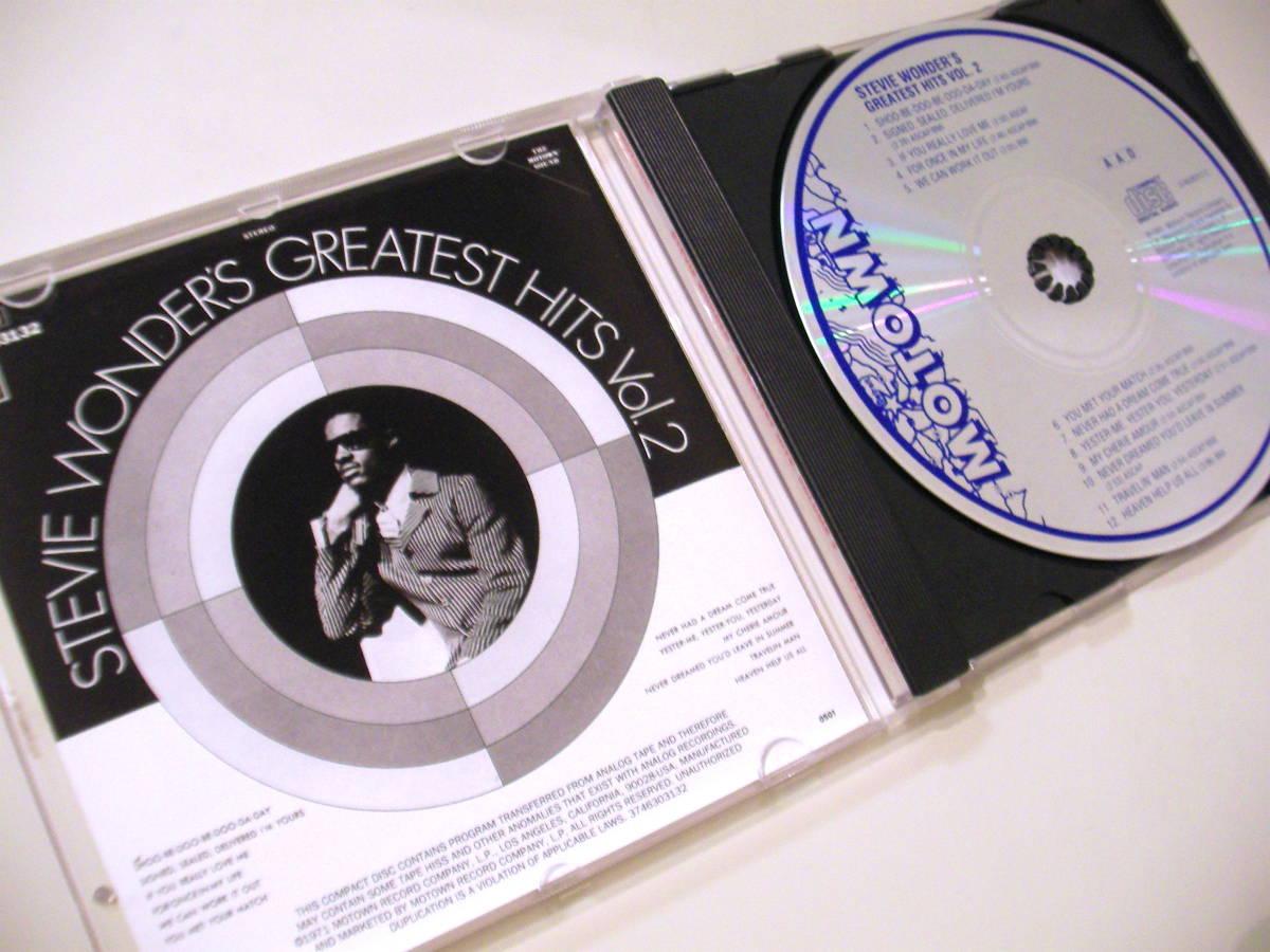 CD★Stevie Wonder『Greatest Hits Vol.2』★Beatles-We Can Work It Out, My Cherie Amour★Funk, Soul_画像3