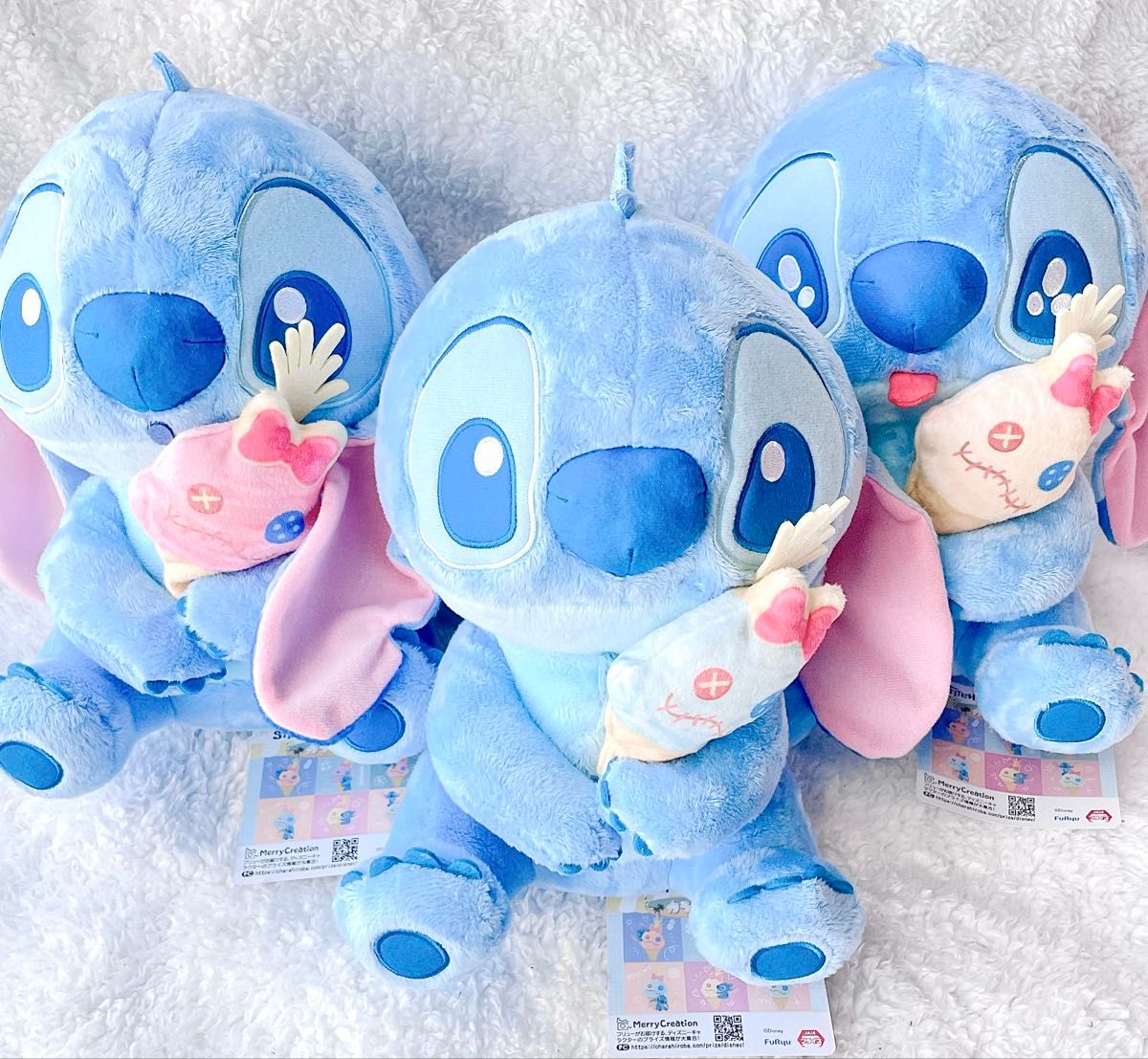 レア!!スティッチ 超極BIGぬいぐるみ626カラフルアイスクッション3点セット ディズニー スティッチ カラフルアイス BIGぬいぐるみ 全3種