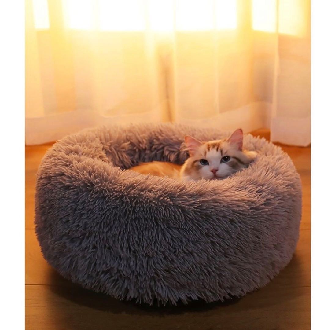 Paypayフリマ ペット用 ベッド 50cm ふわふわ 可愛い ペット 犬 猫 ベッド 大好評