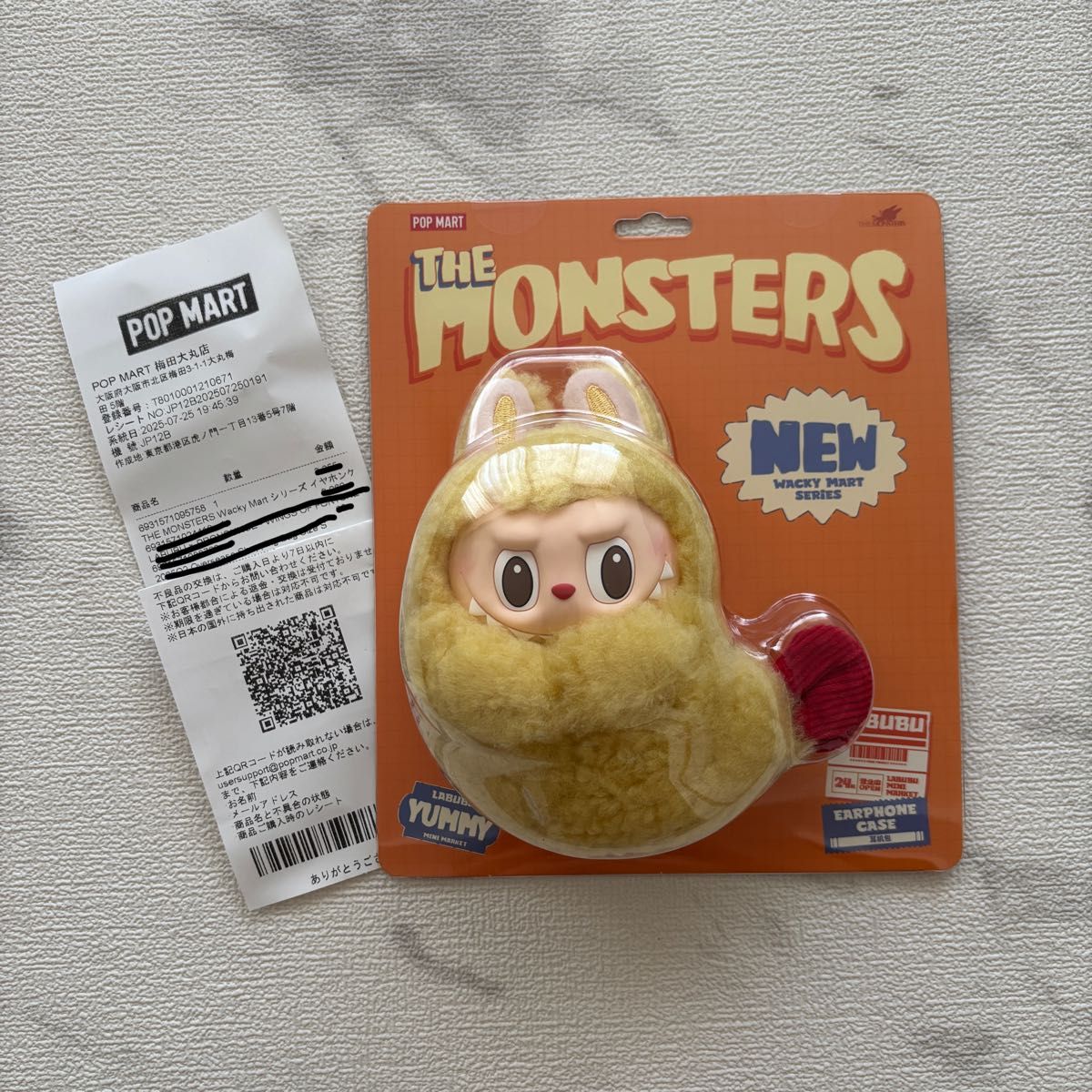 ラブブWacky Martぷにぷにチャーム イヤホンケース THE MONSTERS Wacky Mart シリーズ イヤホンケース|Yahoo
