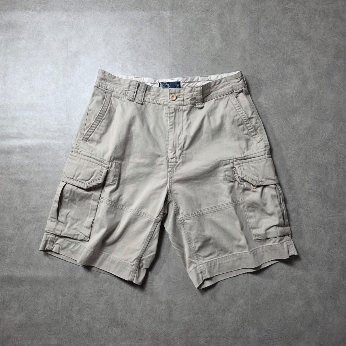 *ポロバイラルフローレン チノ カーゴ ショート ハーフパンツ 34 ベージュ PoloByRalphLaurenラルフローレンポロチノカーゴショーツ34