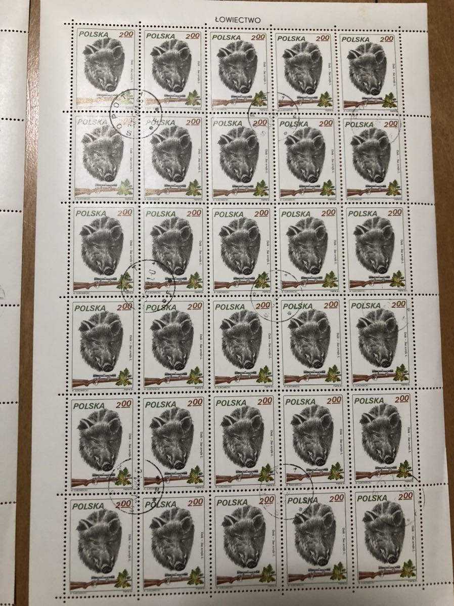 0671 外国切手　ポーランド切手　シート　ブロック　未使用_画像3