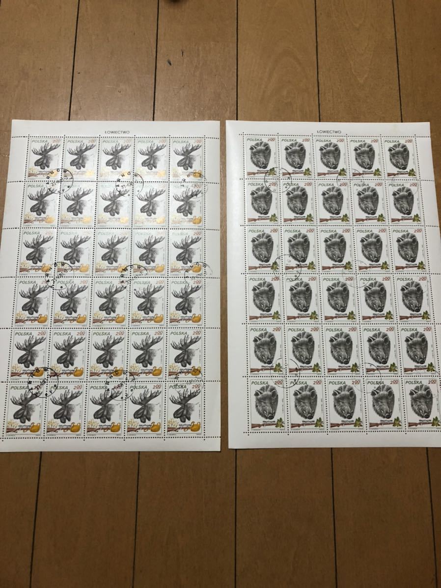 0671 外国切手　ポーランド切手　シート　ブロック　未使用_画像1
