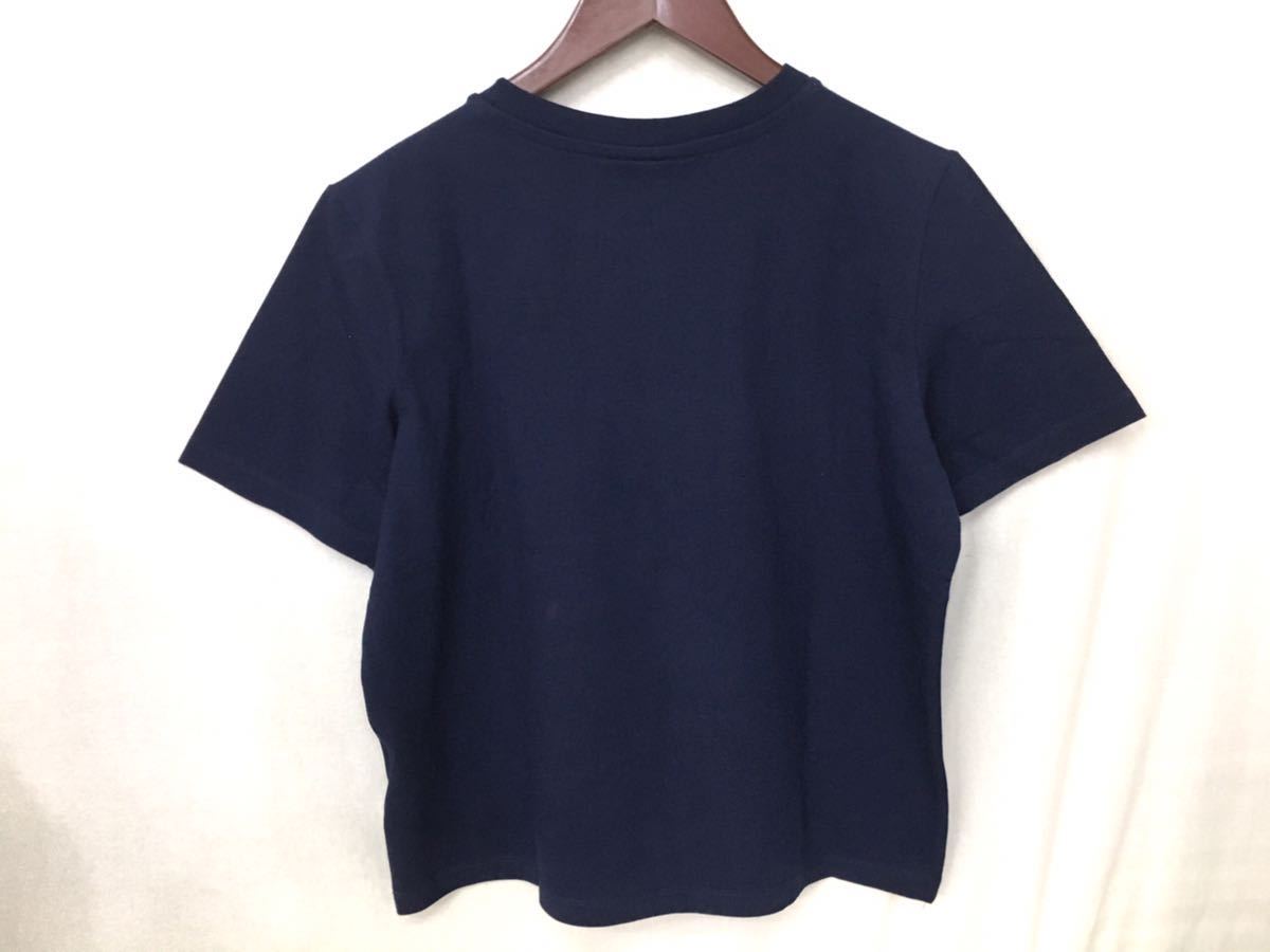 新品■FILA フィラ レディース 半袖カットソー Tシャツ S ネイビー ロゴTシャツ_画像3