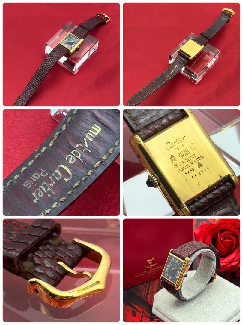 外装新品仕上 カルティエ マストタンクLM 手巻き 腕時計 可動 A120 外装新品仕上 カルティエ マストタンクLM 手巻き 腕時計 稼働