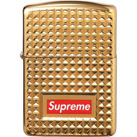 17AW Supreme diamond cut zippo Gold 金 ジッポ Box Logo