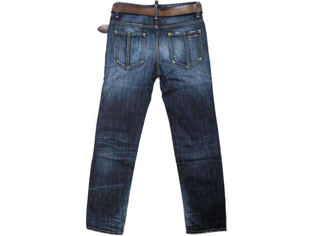 即決☆イタリア製 DSQUARED2☆W32位 44 ペイント加工 ダメージ加工