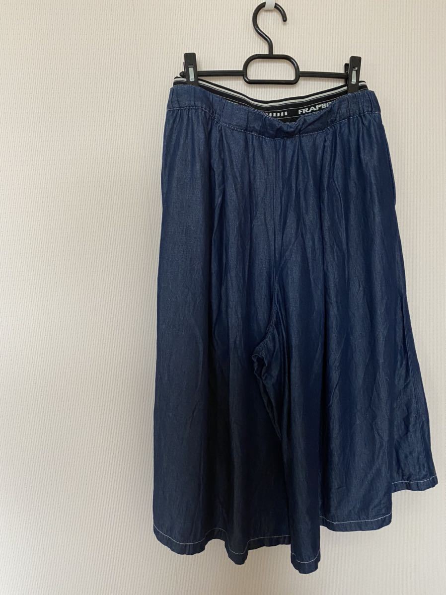  beautiful goods * Frapbois FRAPBOIS ton cell Denim gaucho pants * size 1