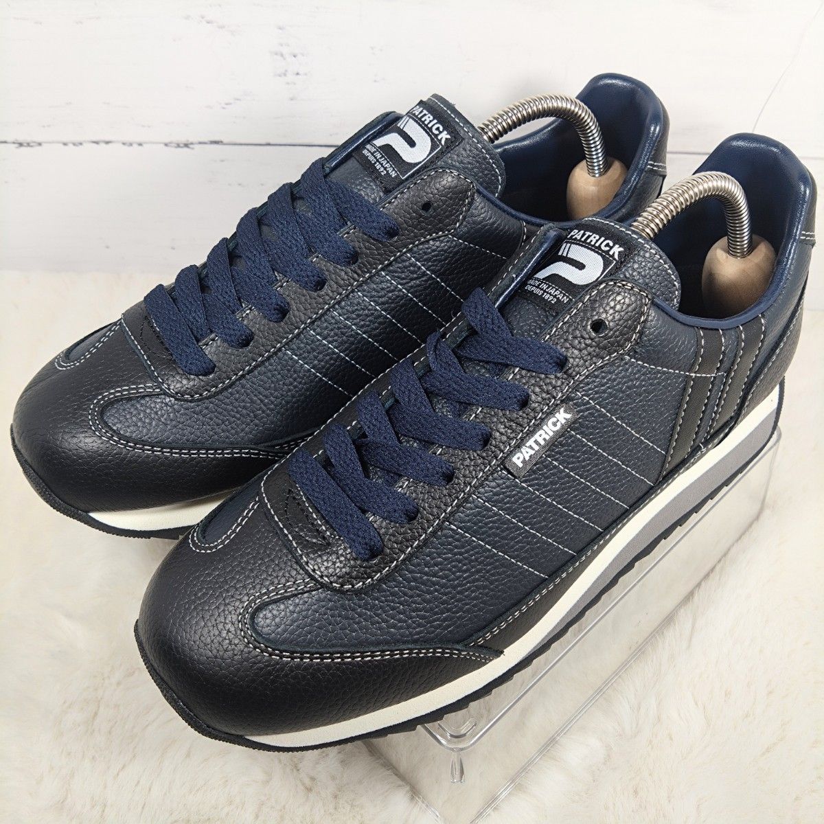 【美品】Patrick スニーカー 38 極美品】PATRICKパトリック マラソン38/24 0cm シボ加工