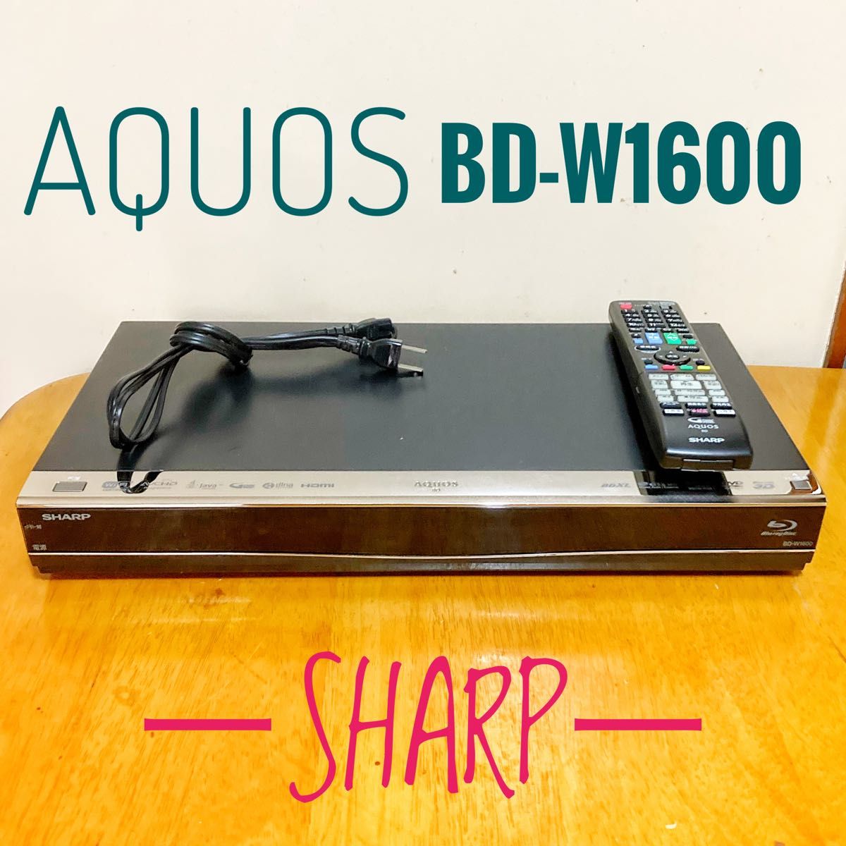 SHARP AQUOSブルーレイ BD-W1600 HDD新品交換第8 SHARP シャープ AQUOS ブルーレイレコーダー HDD 1TB(1000GB)2