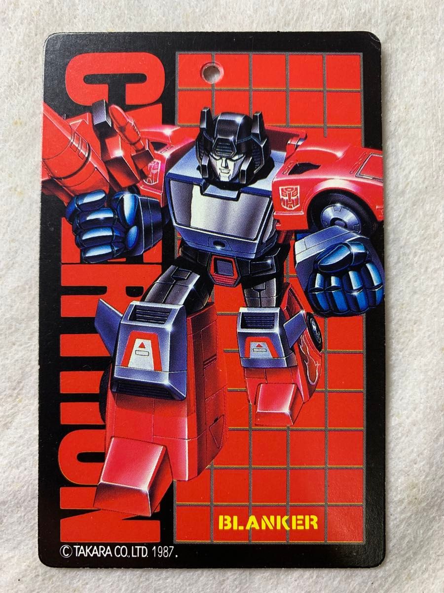 当時物 トランスフォーマー C106 ブランカー カード G1 タカラ