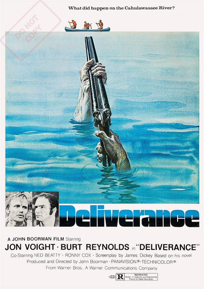 US版ポスター『脱出』（Deliverance）1972 ★バート・レイノルズ/ジョン・ヴォイト/ジョン・ブアマン_ポスターサイズ：42cm × 29.7cm