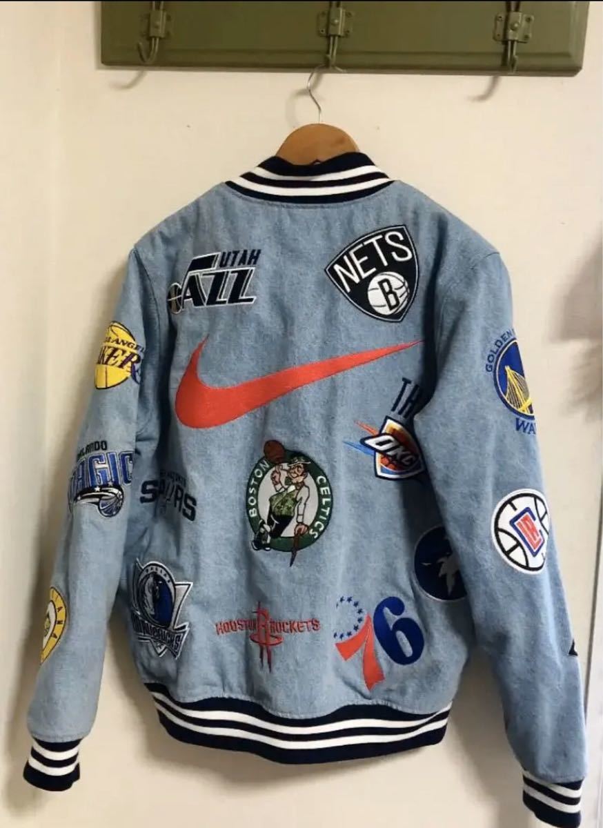 JACKET NIKE M スタジャン NBA Supreme DENIM シュプリーム JACKET NIKE M スタジャン NBA Supreme DENIM シュプリーム