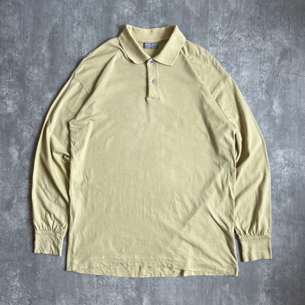 comme des garcons 長袖 ポロシャツ コムデギャルソンオム 80s 銀タグ コットン 長袖ポロシャツ
