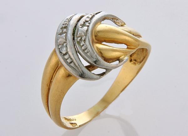 見て！K18金×Pt900ダイヤデザインリング指輪8.5号！MJ-1331 www.grupo 