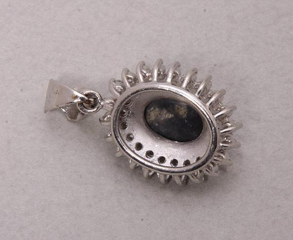 { pawnshop exhibition }Pt900* black opal pendant top *C-2228