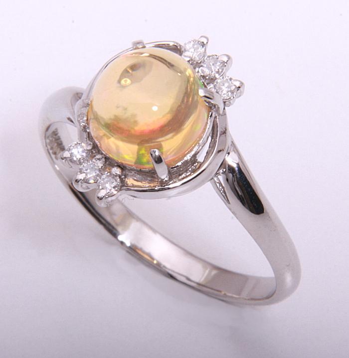 最旬ダウン 《質屋出品》Pt900☆天然ブラックオパール1.69ct+