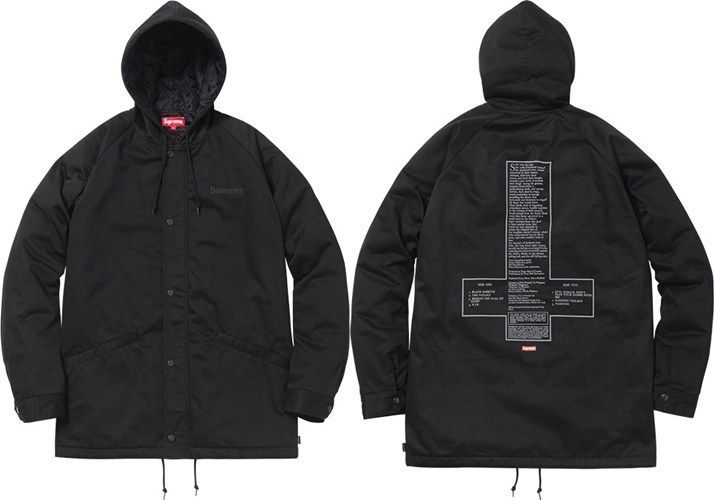 円高還元 Sabbath Black シュプリーム SUPREME Hooded (S) Parka ブラックサバス フーデッド パーカー ジャンパー、ブルゾン 円高還元 Sabbath Black シュプリーム SUPREME Hooded (S) Parka ブラックサバス フーデッド パーカー ジャンパー、ブルゾン