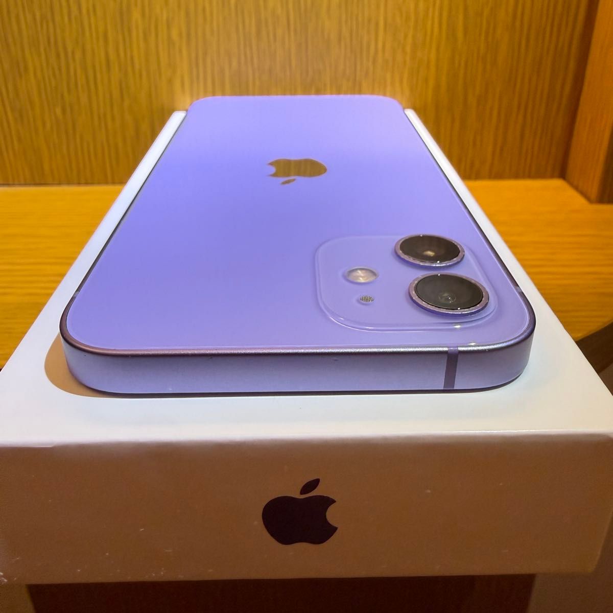 【バッテリー新品】iPhone12 128GB SIMフリー パープル 美品】iPhone12 128GB パープル Apple Store版SIMフリー