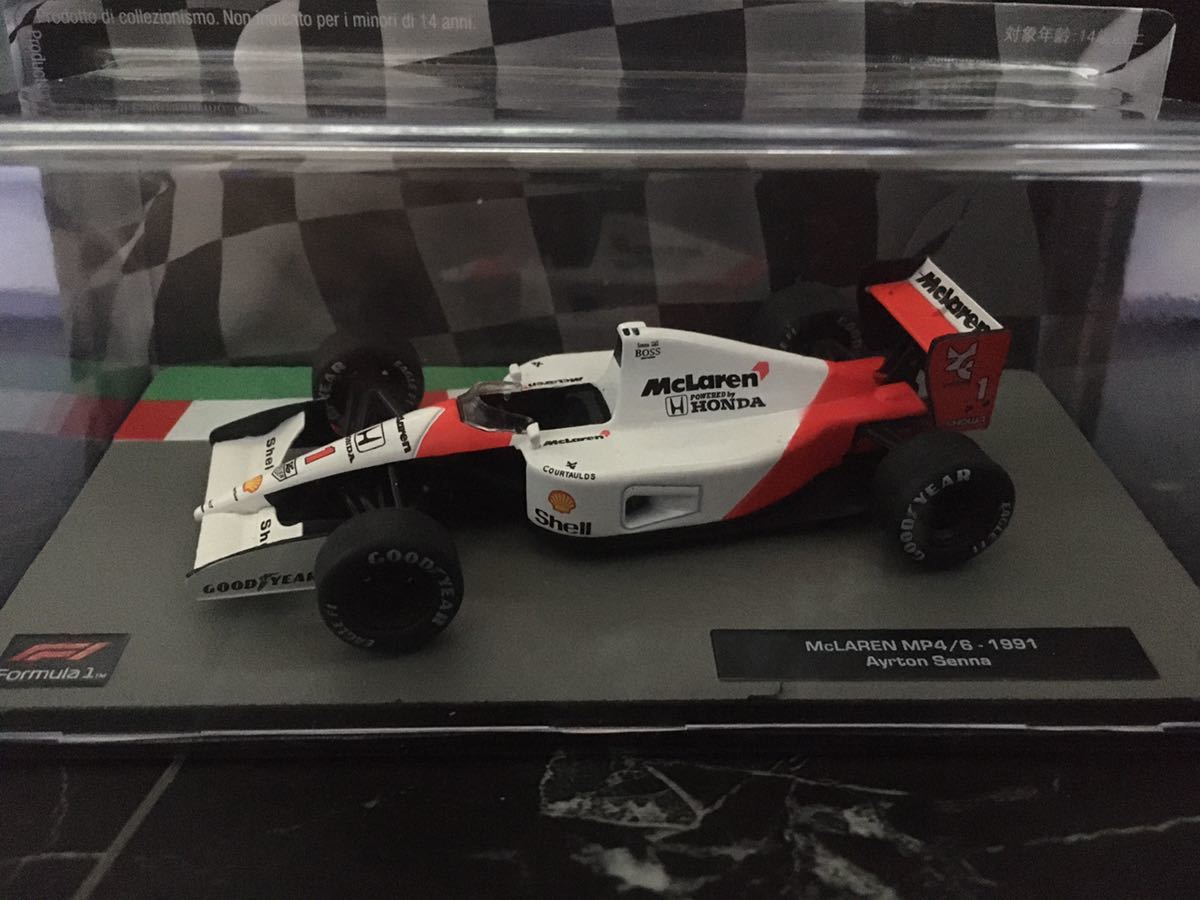 マクラーレン McLaren MP 4/6 1991 アイルトン セナ Ayrton Senna 1/43 ディアゴスティーニ  Deagostini F1マシンコレクション