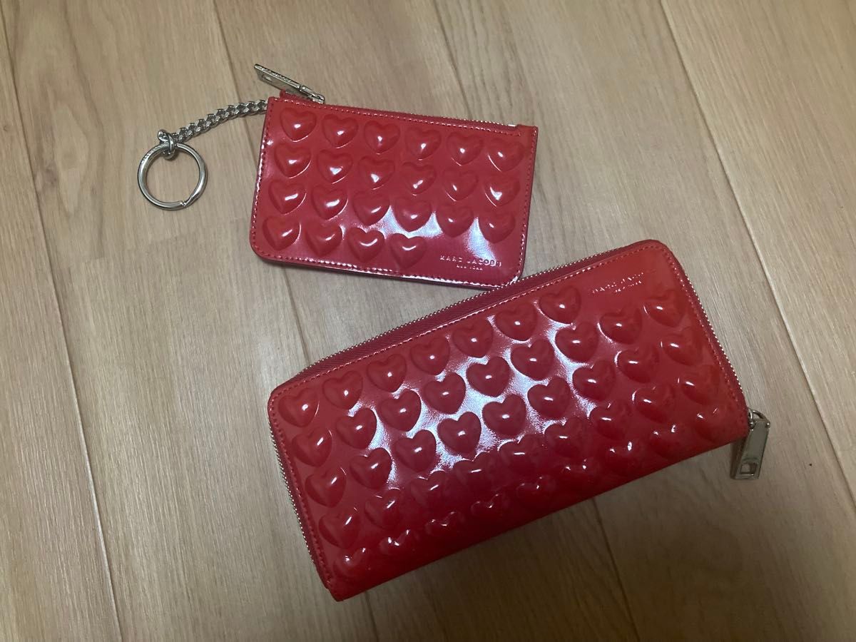 関税込◆特価/完売前に【MARC JACOBS】ハート レザー ポーチ Bag MARC JACOBS (マークジェイコブス)ハート レザー 財布&ポーチ