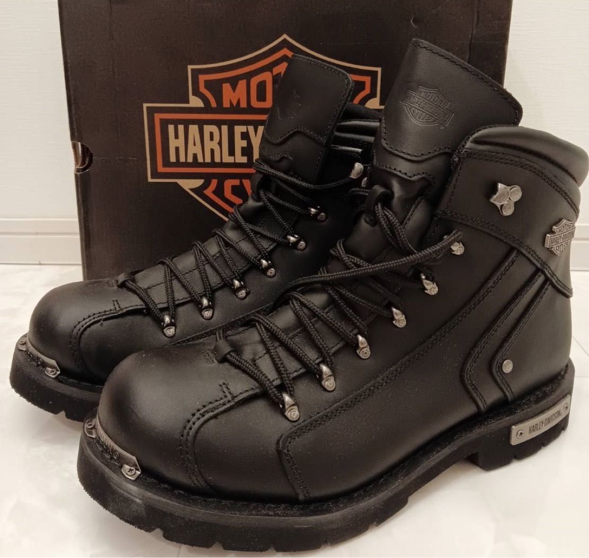 Harley Davidson ミリタリーブーツ ブラック 新品 ハーレーダビッドソン メンズ ブーツ 31cm ブラック|Yahoo
