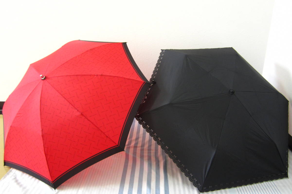 (せ-A1-495）折りたたみ傘　　雨傘　（レディース　）　★3本　　置き傘　中古_画像2