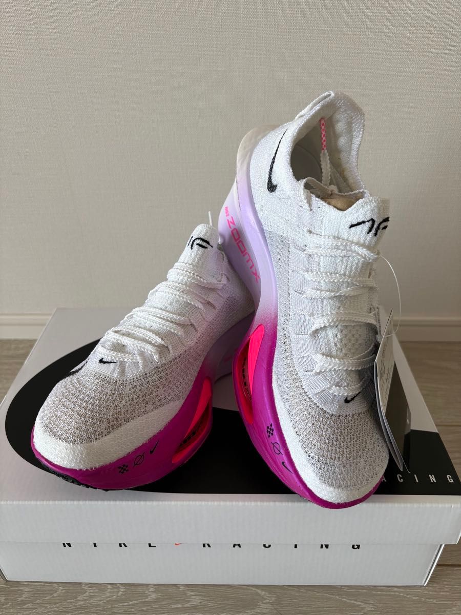 【美品】ナイキ エア ズーム アルファフライ ネクスト24.5cm 新品未使用】NIKE エアズーム アルファフライ ネクスト% 3【24