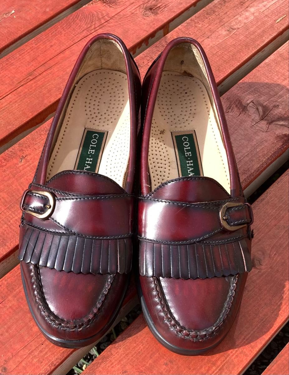♡未使用級♡ コールハーン ゼログランド タッセルローファー ブラウン 1400 COLE HAAN コールハーン タッセルローファー バーガンディ