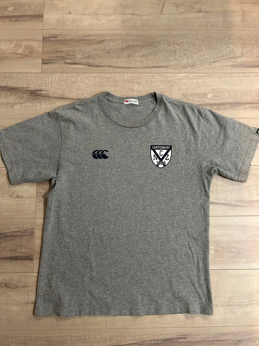 カンタベリーオブニュージーランド ラガーシャツ グレー ネイビー Lサイズ Canterbury カンタベリー ニュージーランド NZ ラガーシャツ L