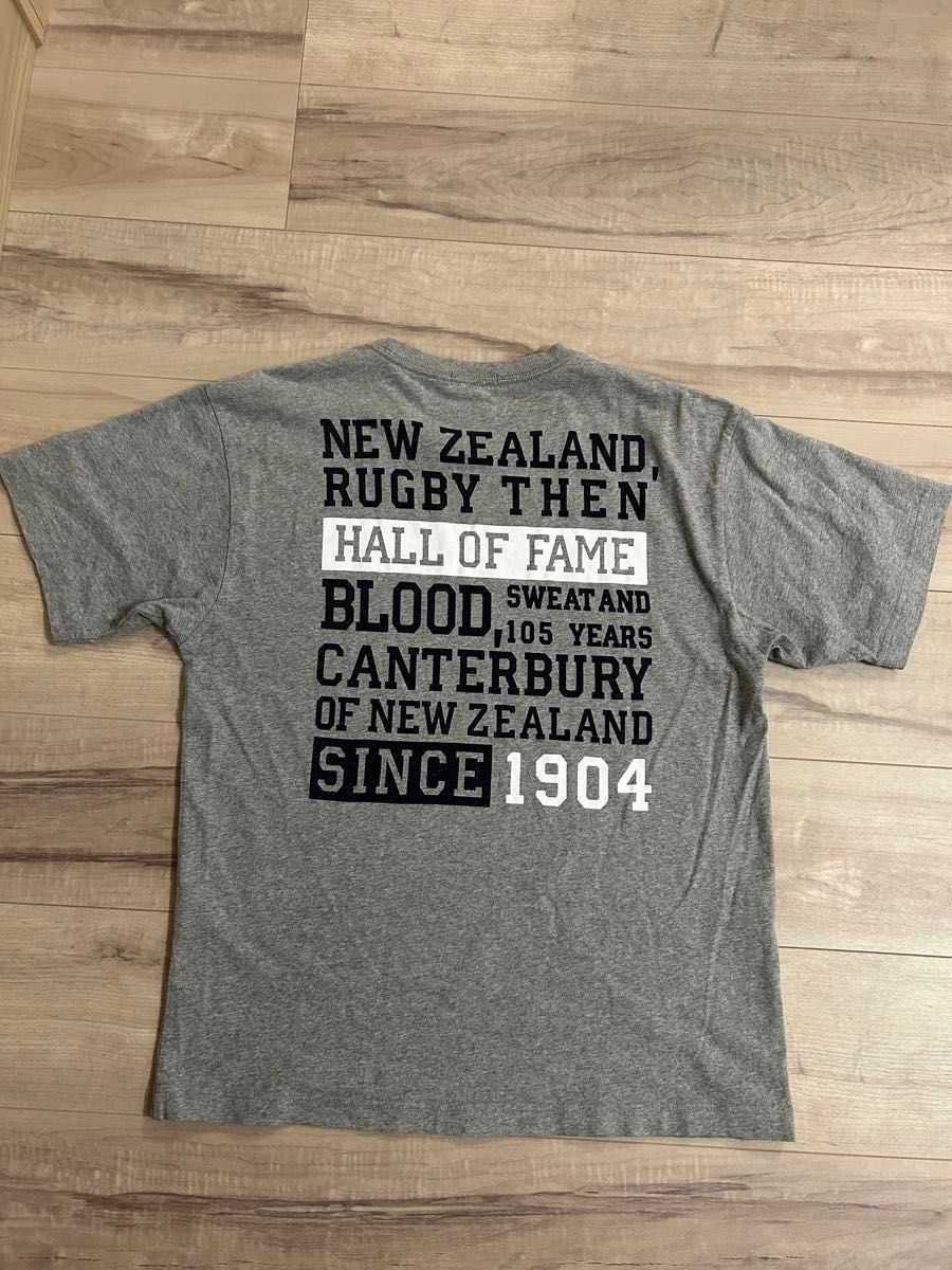カンタベリーオブニュージーランド ラガーシャツ グレー ネイビー Lサイズ Canterbury カンタベリー ニュージーランド NZ ラガーシャツ L