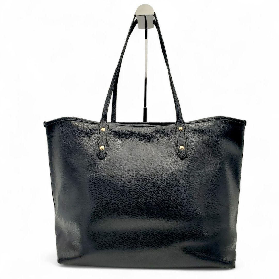 ✨激レア✨COACH トートバッグ 肩掛け A4可 大容量 オールレザー COACH トートバッグ A4可 大容量 クロスグレインレザー 肩掛け