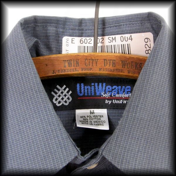 UniWeave Work Shirt CMC Steel Group ユニウィーブ ワークシャツ Sz M-LS No 1_画像4
