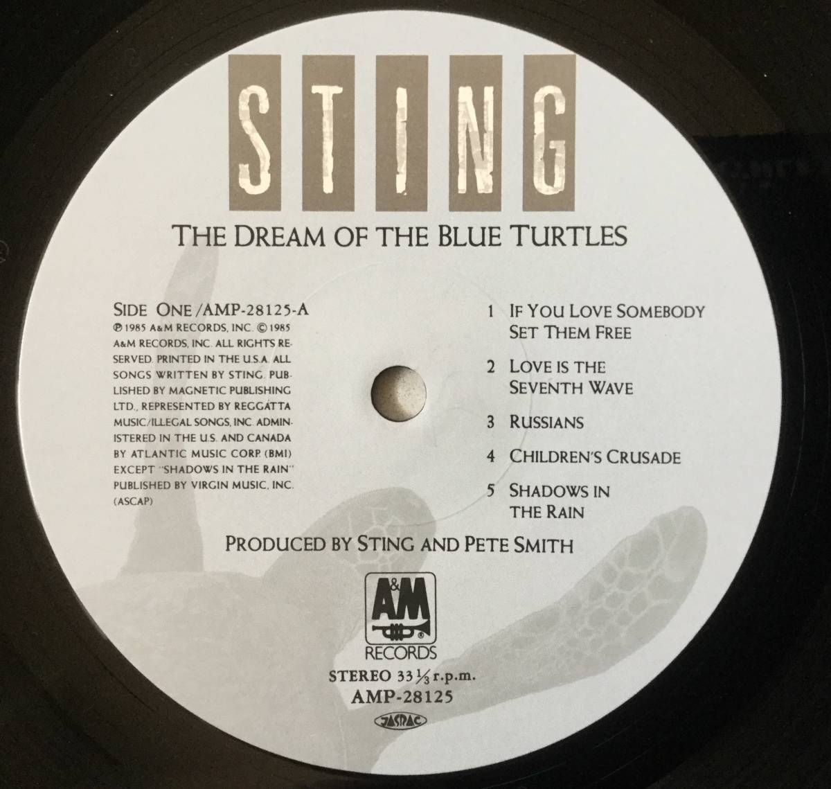 美品 国内盤帯付☆Sting スティング:The Dream Of The Blue Turtles★If You Love Somebody Set Them Free★カレンダー付★12inch Vinyl EP_画像4