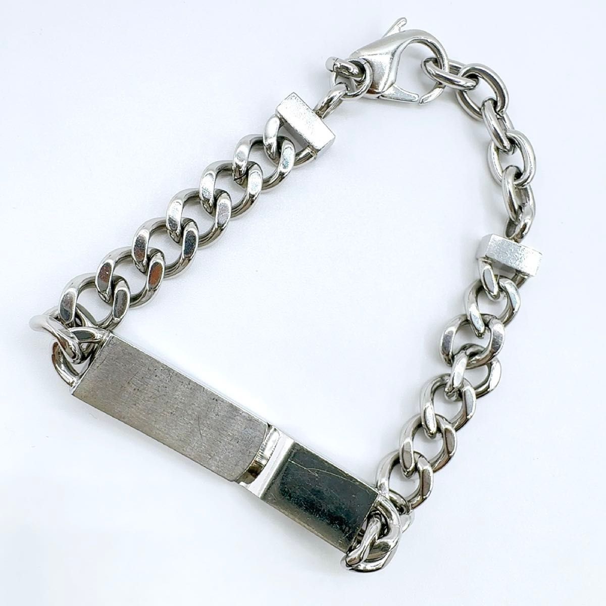 【美品】DIESEL・ディーゼル・バングル・ブレスレット・スチール 美品】DIESEL ディーゼル ブレスレット バングル 22cm 喜平