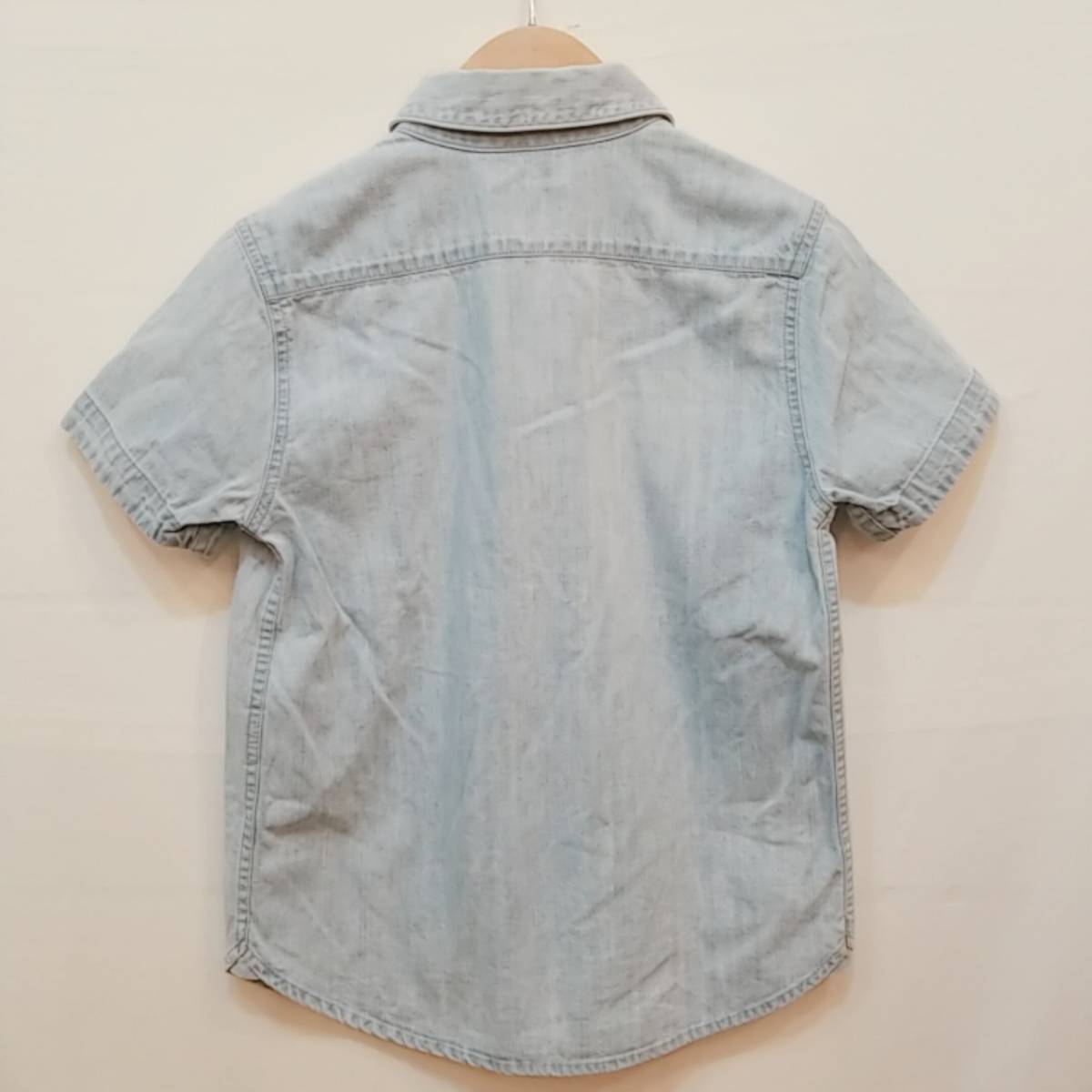 アーペーセー A.P.C. 半袖 デニム シャツ 日本製 インディゴ サイズ36 02G2603_画像3