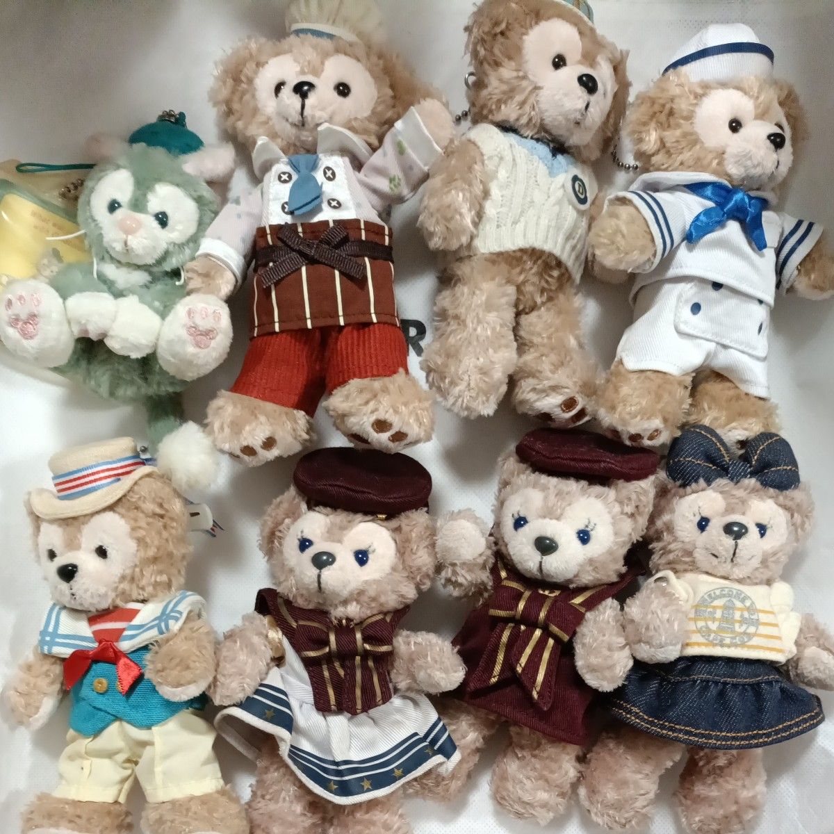 ディズニーシーのダッフィー シェリーメイ ジェラトーニのぬいぐるみバッジセット ぬいば ぬいぐるみバッジ シェリーメイ ダッフィー ストラップ