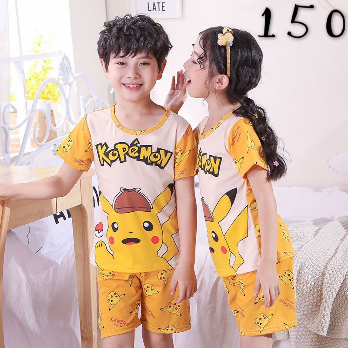 Paypayフリマ 新品 半袖 キッズパジャマ 上下セット ルームウェア 夏 ピカチュウ Paypayフリマ 新品 半袖 キッズパジャマ 上下セット ルームウェア 夏 ピカチュウ