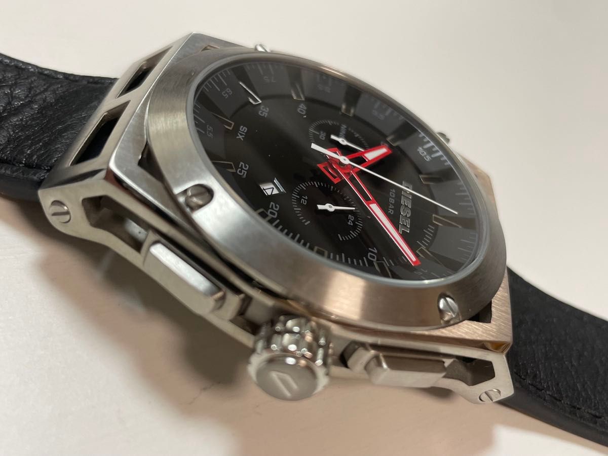 DIESEL クロノグラフ スポーツウォッチ DIESEL クロノグラフ腕時計 ブラック|Yahoo!フリマ(旧PayPay