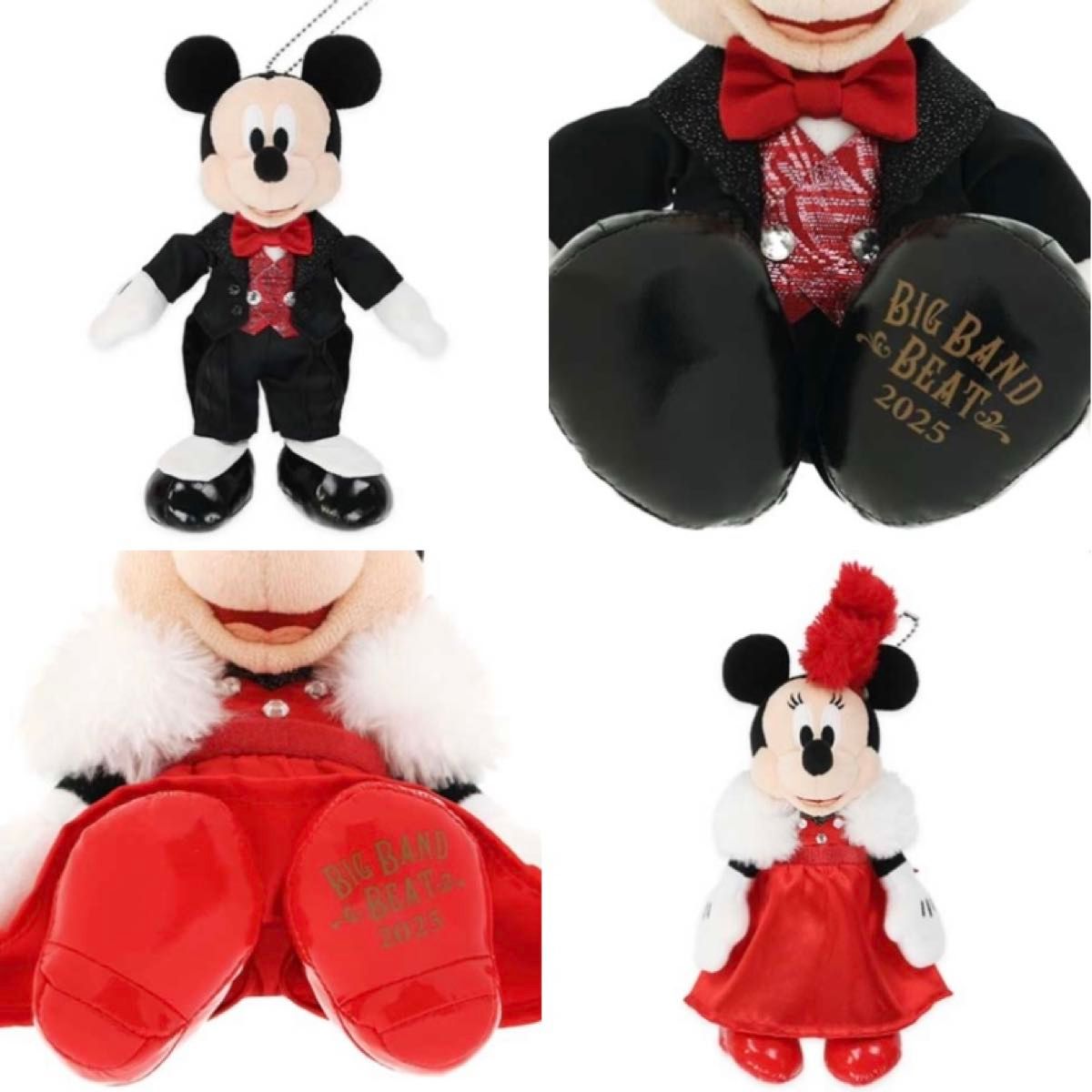 ディズニーシー ビッグバンドビート BBB ミッキー ミニー ぬいぐるみバッジ ディズニー ディズニーシー ビッグバンドビート BBB ぬいば